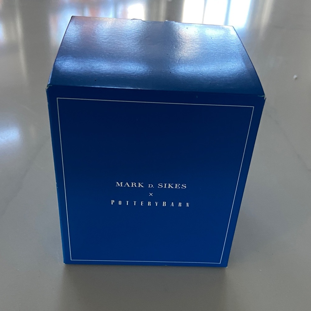 Pottery Barn Blue Decorative candle